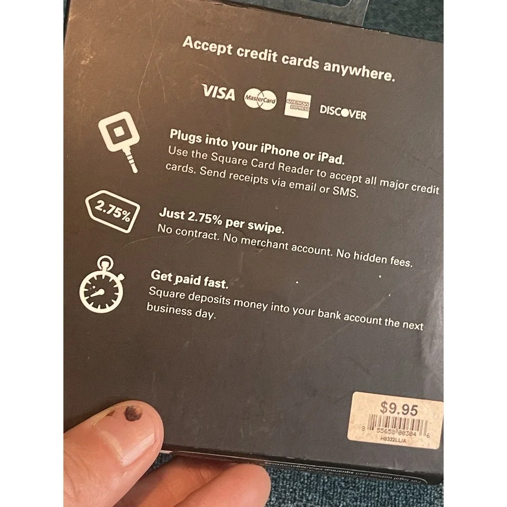 NEW Square Credit Card Reader for iPhone, iPad &‎ Android